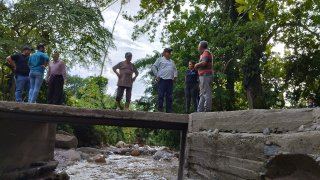Alcalde Lisandro Segura inspeccionó zonas afectadas por las lluvias