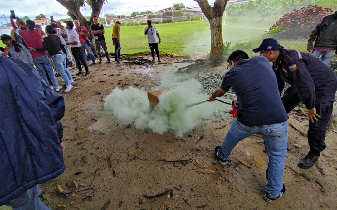 Inbies dictó taller sobre manejo de extintores y primeros auxilios