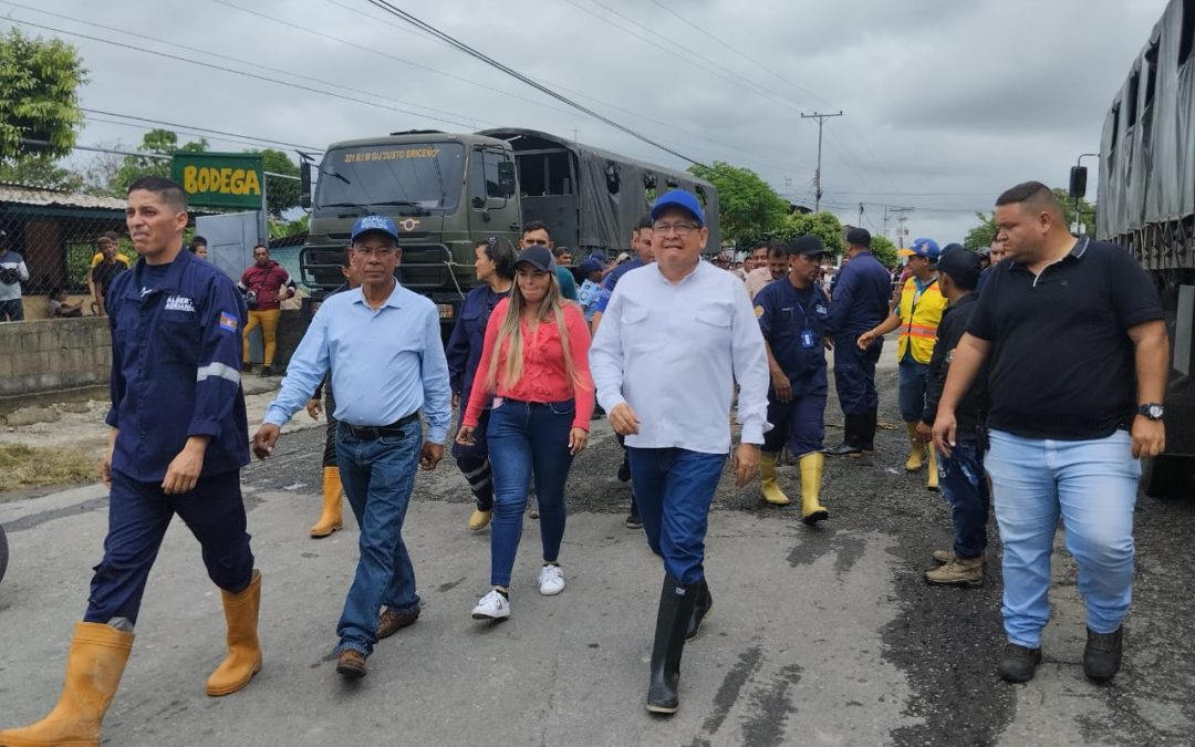 Alcaldía y Gobernación coordinan acciones para solventar emergencia en Onia