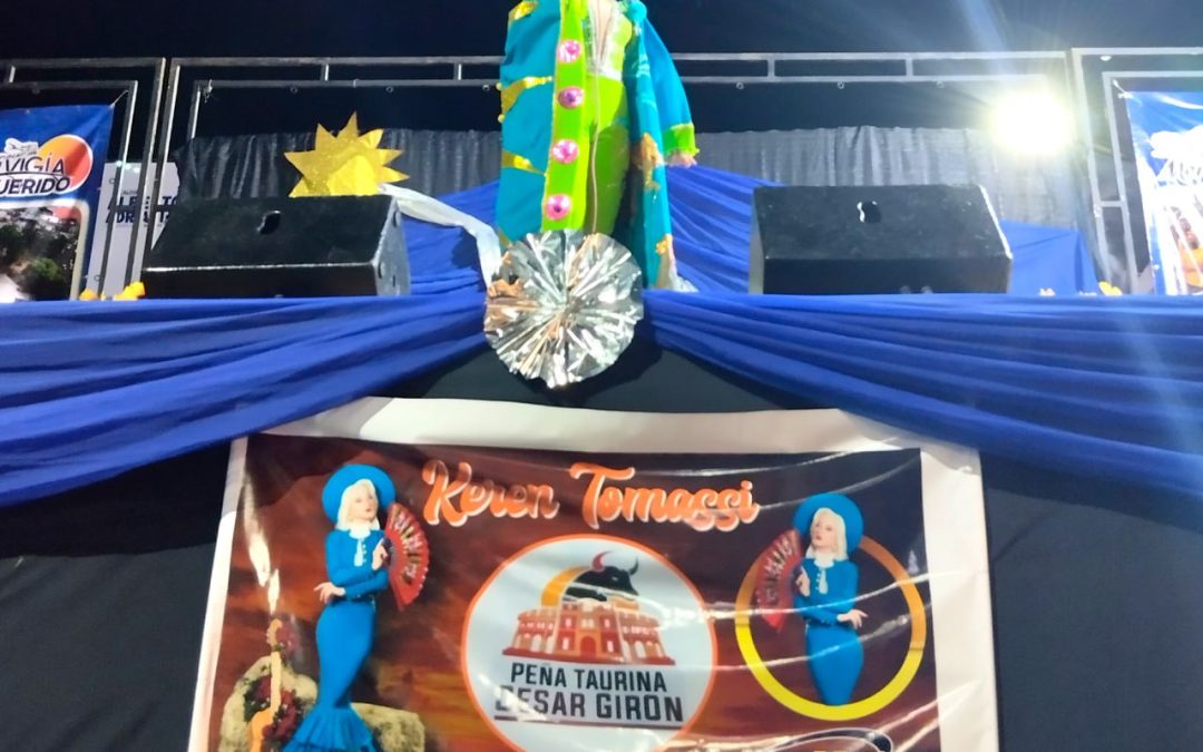 Candidata Keren Tomassi representó al estado Zulia en su noche típica