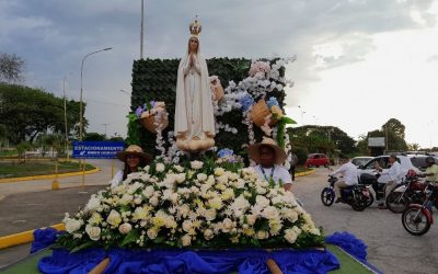 Devotos recibieron con fervor a la Virgen de Fátima en El Vigía