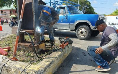 Alcaldía inició trabajos de mantenimiento en los semáforos de La Páez