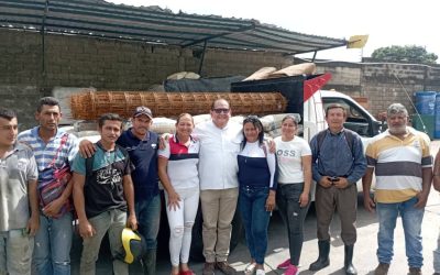 Lisandro Segura entregó material de construcción a la comunidad El Trapiche Parte Alta  