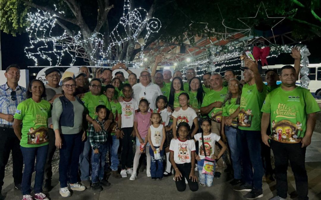 Terminal de Pasajeros Abelardo Pernía brilla con el encendido de las luces navideñas
