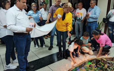 Trabajadores de la Alcaldía de Alberto Adriani celebraron la tradicional Paradura del Niño Jesús