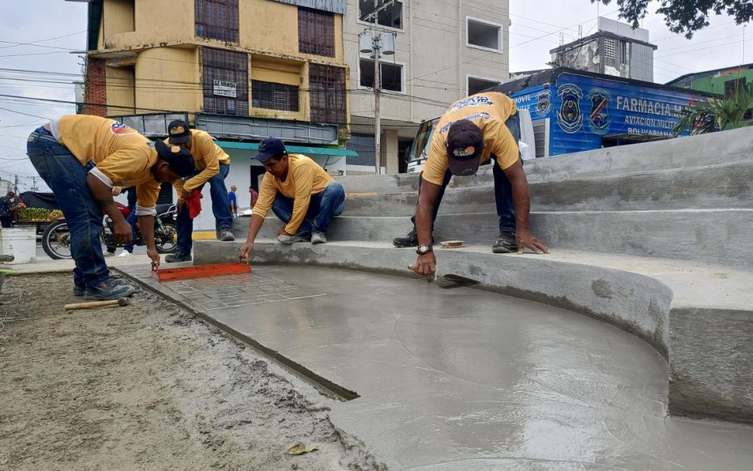 Gobierno de Lisandro Segura avanza con la remodelación de la plaza Dr. Alberto Adriani
