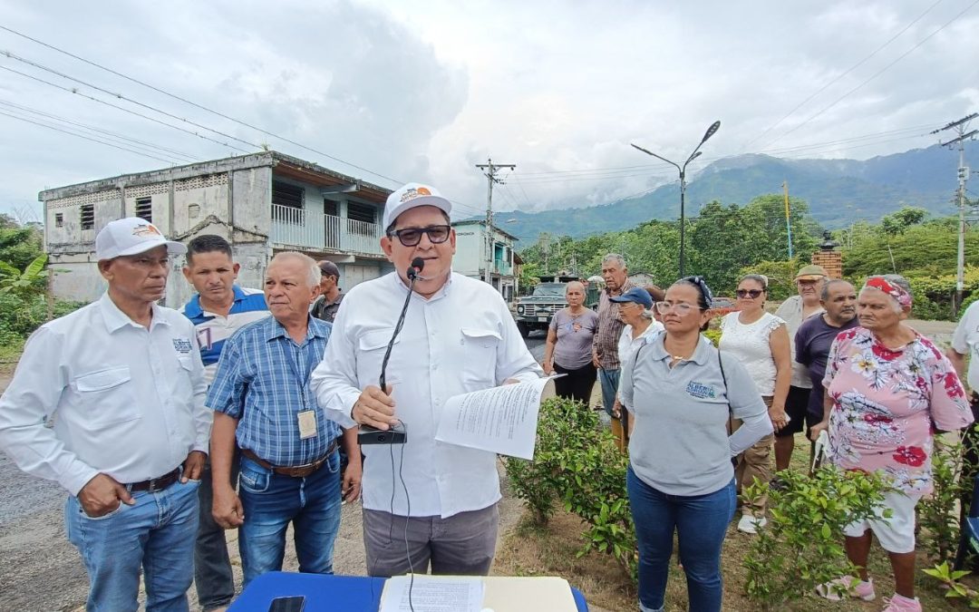 Lisandro Segura anuncia acciones de gobierno en beneficio de las comunidades de Alberto Adriani