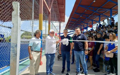 Lisandro Segura inauguró salas sanitarias y camerinos en la cancha deportiva Negra Maché