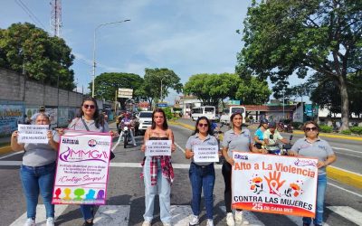 Immigaa realizó pancartazo “Naranja” en avenida Bolívar de El Vigía