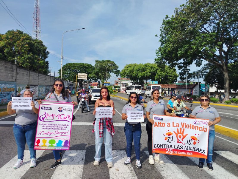 Immigaa realizó pancartazo “Naranja” en avenida Bolívar de El Vigía