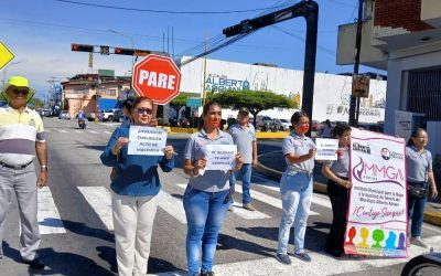 Immigaa realizó pancartazo contra la violencia de género en la Av. Bolívar de El Vigía