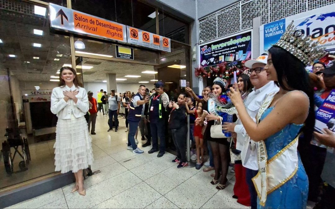 Milena Soto regresa a casa tras su destacada participación en el Miss Universe Venezuela