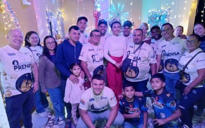Alianza Radial Adrianista visitó pesebre en Roca Julia