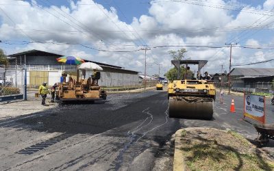 Gobierno de Lisandro Segura colocó más de 4 mil 550 toneladas de asfalto en el 2025