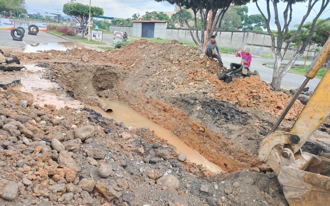 Gobierno de Alberto Adriani culminó trabajos de reparación de tubería de aguas blancas en la Don Pepe
