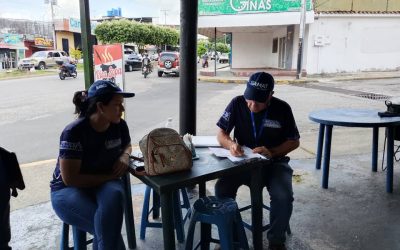 Samat continúa desplegado en toda la jurisdicción con jornada de registro y actualización de comerciantes