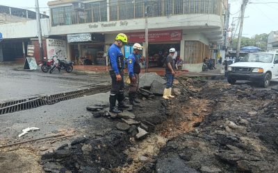 Alcaldía de Alberto Adriani mantiene apoyo a Hidroven en reparación de tuberías principales del municipio