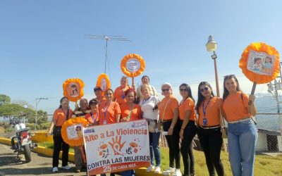 Immigaa realizó pancartazo por el Día Naranja en la parroquia Gabriel Picón González
