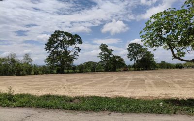 Gobierno de Lisandro Segura construye campo deportivo en el km. 12