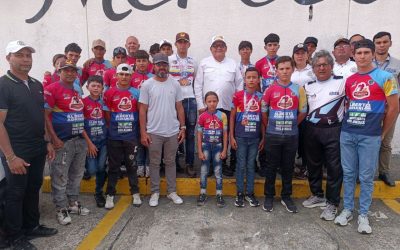 Alcalde Lisandro Segura recibió al Team Family Alcaldía Alberto Adriani y la Gallina Dorada