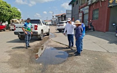 Gobierno de Lisandro Segura e Hidroven inspeccionan botes de agua en el municipio